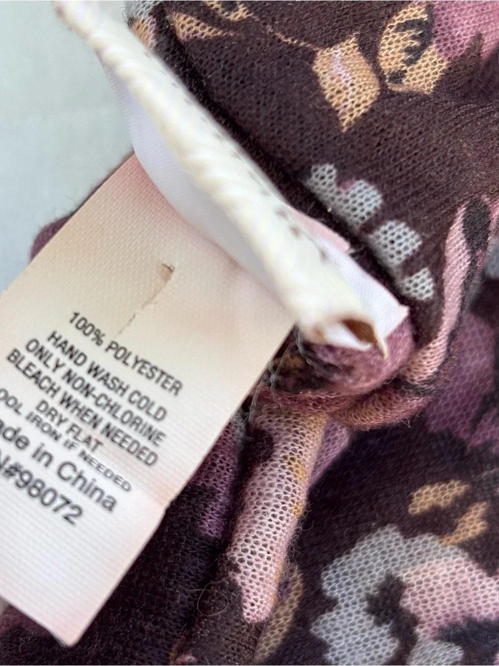 Sonoma Life + Style Floral Burgundy & Flowers infinity scarf Gorgeous!